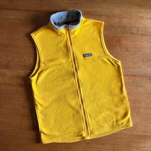 Patagonia golden yellow fleece vest XL 14 NWOT